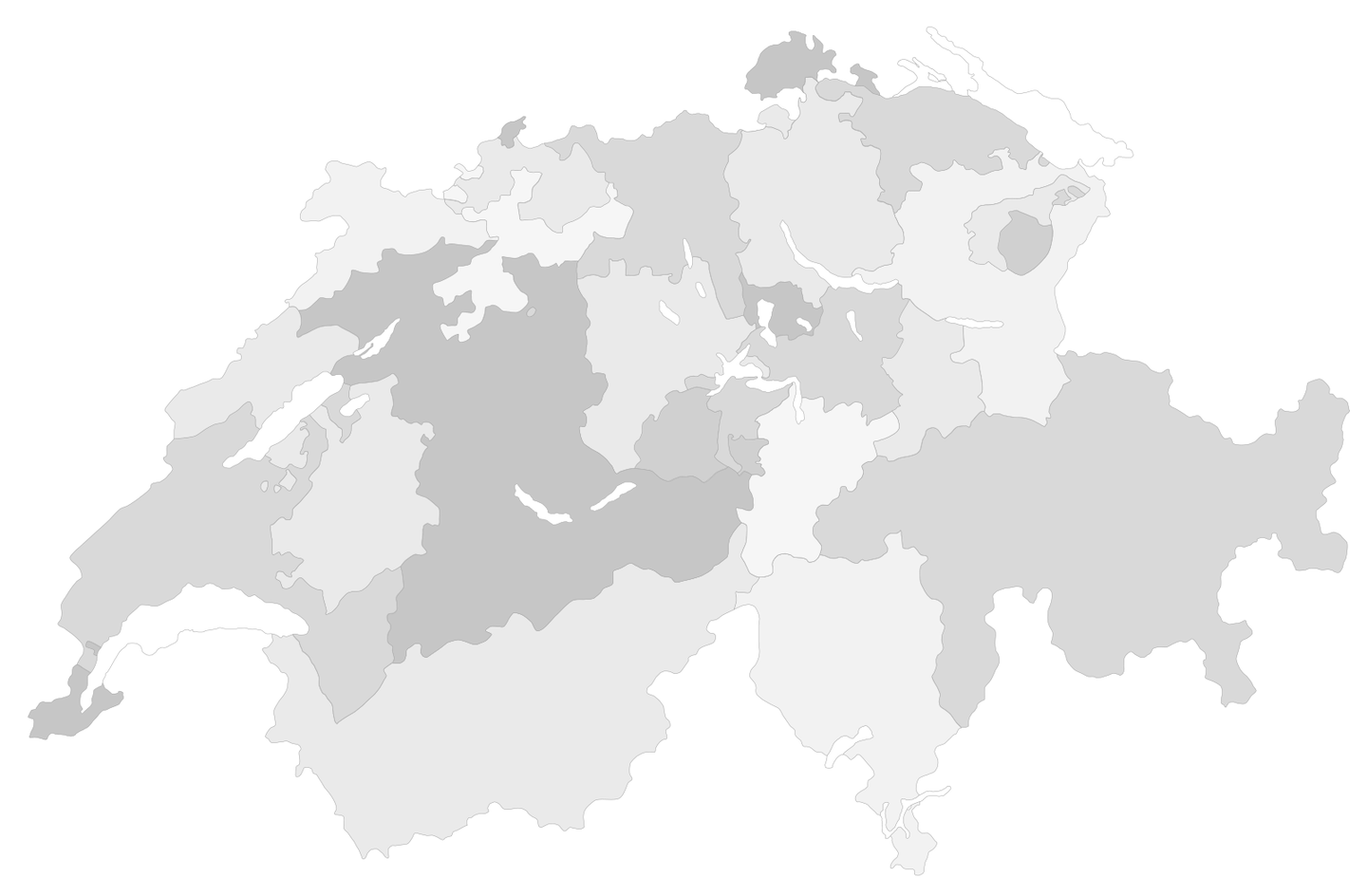 Landkarte Schweiz